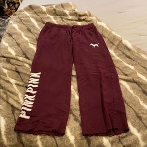 VS PINK WIDE-LEG SWEATS